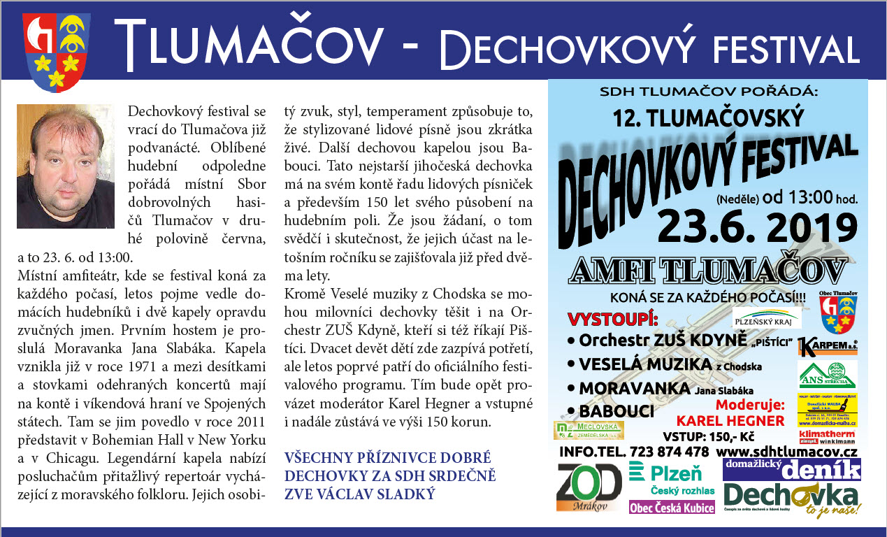 Dechovky 2019 text
